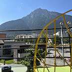 Aussicht zur Stadt Brig Hotel Stockalperhof